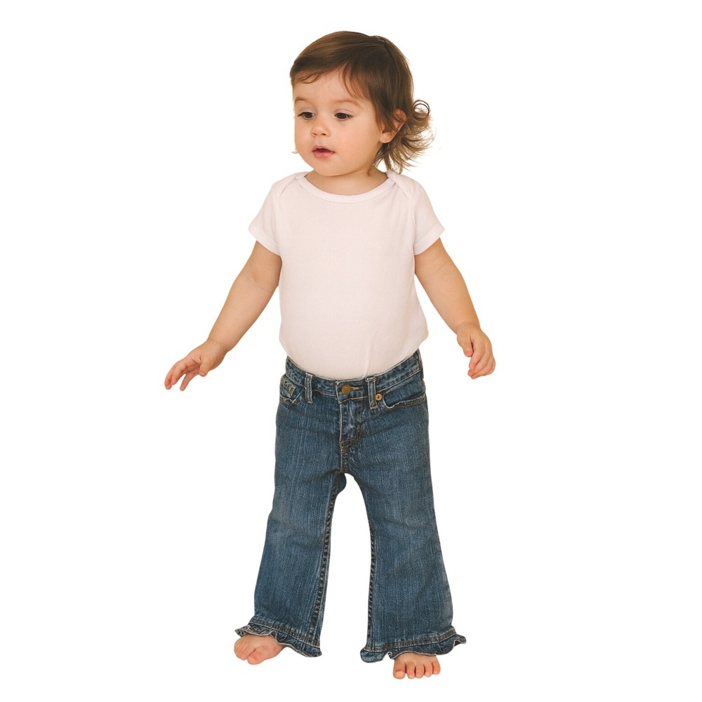 The Children's Place Y2K Jeans Girl's Denim Ruffle Hem Blue